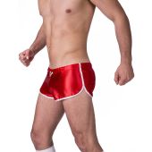 Barcode Berlin Shiny Short Silvain in Rood