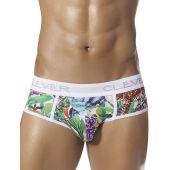 leopard piping brief