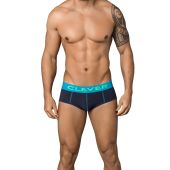 Clever Open Sky Piping Brief in Navyblauw