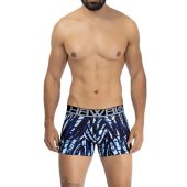Hawai Printed Microfiber Boxershort Donkerblauw