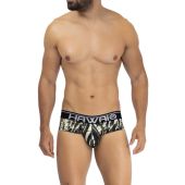 Hawai Printed Microfiber Brief Militair Groen