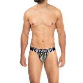 Hawai Printed Microfiber Jockstrap Militair Groen