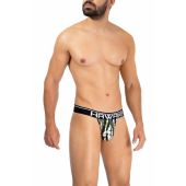 Hawai Printed Microfiber String Militair Groen