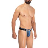 Hawai Printed Microfiber String Royal Blauw