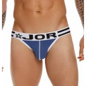 Jor Varsity Thong in Blue