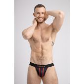 Maskulo Mesh Jockstrap with Red Contrast Piping