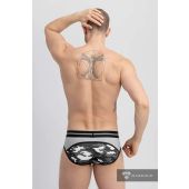 Maskulo Militair Brief met Lifter Strap C-Ring in Grijs