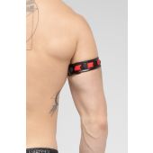 Maskulo Skulla Bicepsband Zwart/Rood