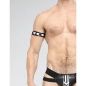 Maskulo Skulla Bicepsband Zwart/Wit