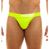 Modus Vivendi Viral Vinyl Jockstrap in Yellow Neon