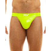 Modus Vivendi Viral Vinyl Tanga in Neon Yellow 