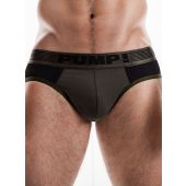 Pump Ribbed Brief in Militair Groen