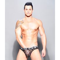 Andrew Christian Lattice Lace Locker Room Jockstrap with Almost Naked