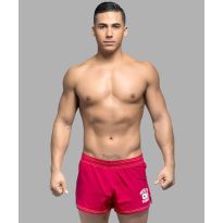 Andrew Christian Retro Phys. Ed Shorts in Red