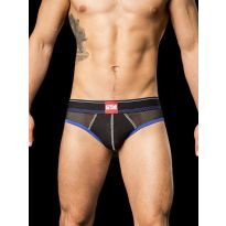 Barcode Berlin Bond Street Backless Brief in Zwart/Blauw