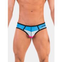 Barcode Berlin Brief Denix in Blau, Aqua und Lila