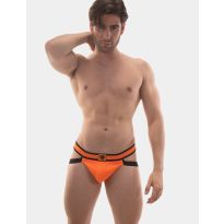 Barcode Jockstrap Yeni in Neon Orange