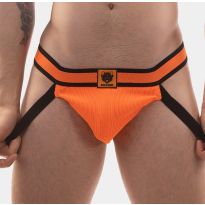 Barcode Jockstrap Yeni in Neon Oranje