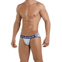 Clever Blunder Piping Brief in White