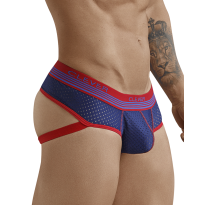 Clever Danish Piping Jockstrap in Marineblau