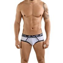 Clever Extra Sense Piping Brief in Weiß