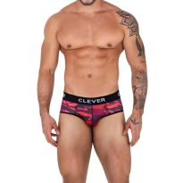 Clever Navigate Piping Brief in Rood