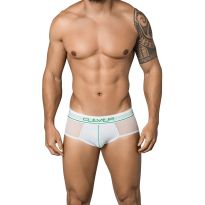 Clever Radical Piping Brief in White