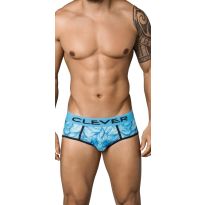 Clever Wind Piping Brief in Hellblau