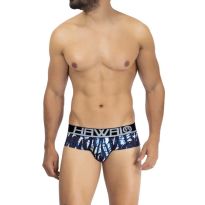 Hawai Printed Microfiber Brief in Dunkelblau