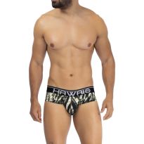 Hawai Bedruckter Microfiber Brief in Militair Grün