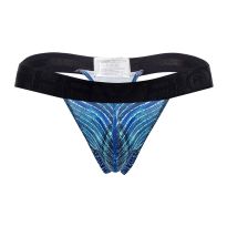 Hawai Printed Microfiber Thong in Royal Blue