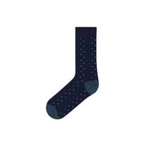 John Frank Mercerized Sokken in Navyblauw