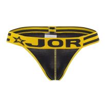 Jor Varsity Thong in Black