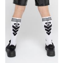 Maskulo Skulla Fußballsocken in Weiß