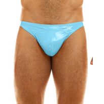 Modus Vivendi Viral Vinyl Low Cut Brief in Hellblau