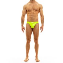 Modus Vivendi Viral Vinyl Tanga in Neon Yellow 