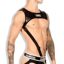 Outtox Harness Top with Cockring in Black