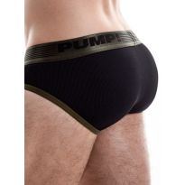 Pump Ribbed Brief in Armee Grün