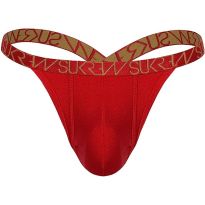 Sukrew Bubble Thong in Ruby