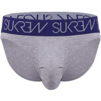 Sukrew Classic Brief in Grau / Indigo