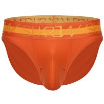 Sukrew Klassiker Brief in Jaffa Orange mit Highlights