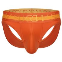 Sukrew V-Thong in Jaffa Orange with Neon Highlights