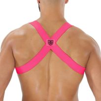 TOF Paris Party Boy Harness in Neon Rosa