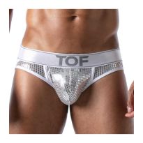 TOF Star Jock Brief in Silber