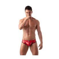 TOF  Paris Vinyl Jock Brief in Red