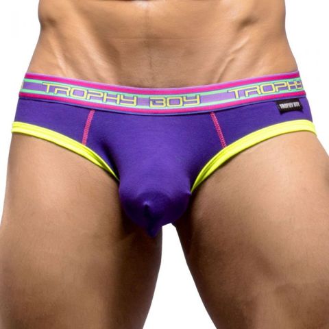 Andrew Christian Trophy Boy Brief in Purple