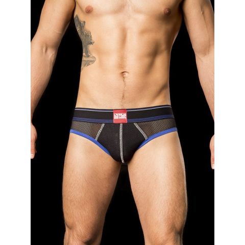 Barcode Berlin Bond Street Backless Brief in Schwarz/Blau