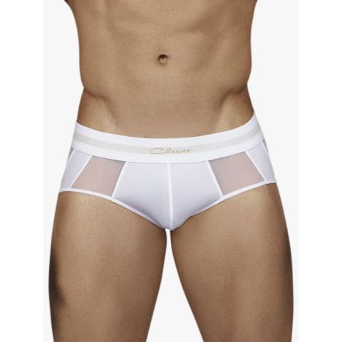 Clever Calm Piping Brief in Weiß