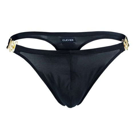 Clever Eros Latin Thong in Black