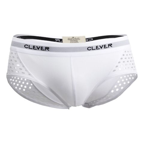 Clever Glamour Piping Brief in Weiß